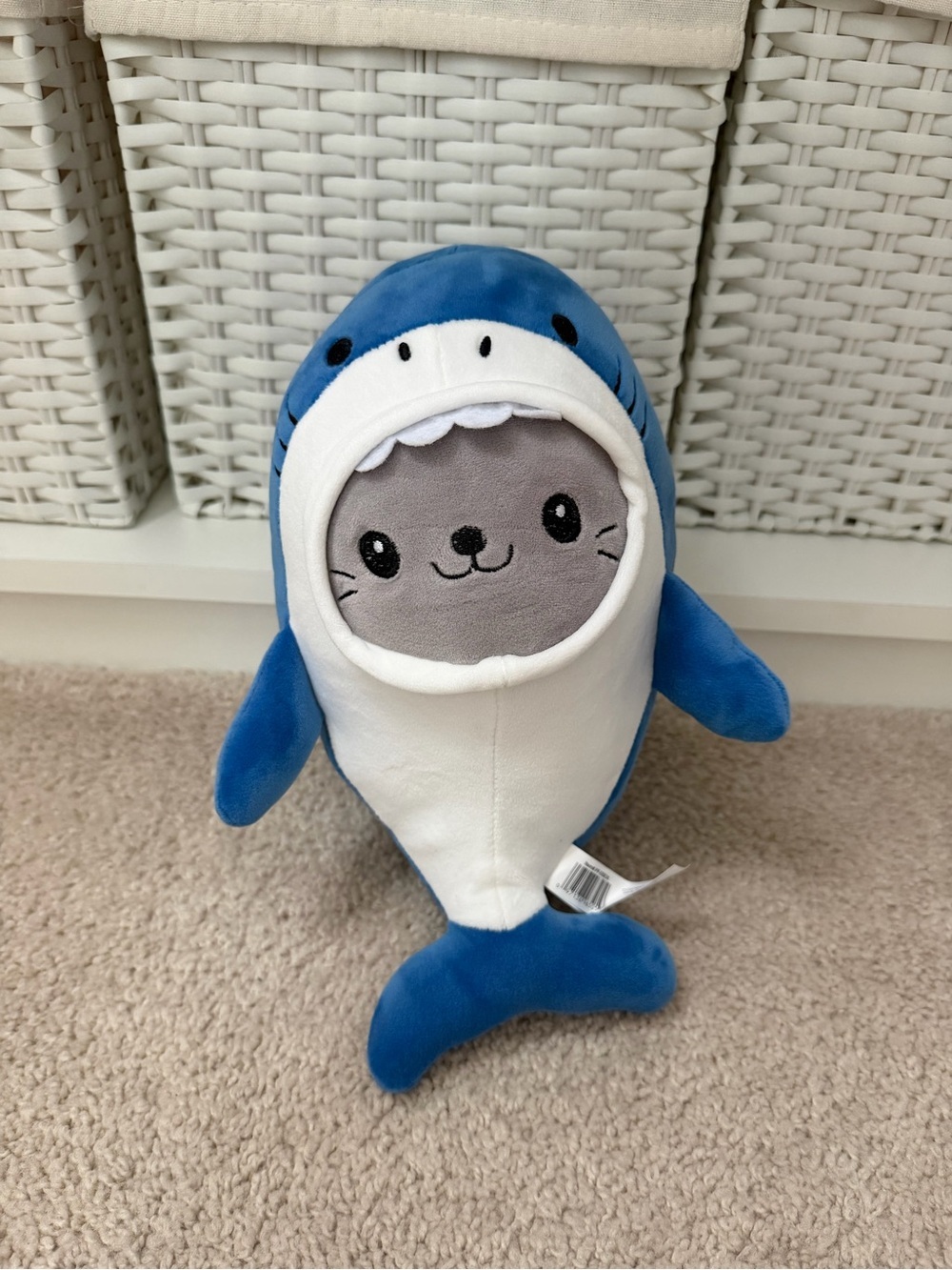 Dressed Seal Shark Plush Toy 12” - Picture 4 of 6